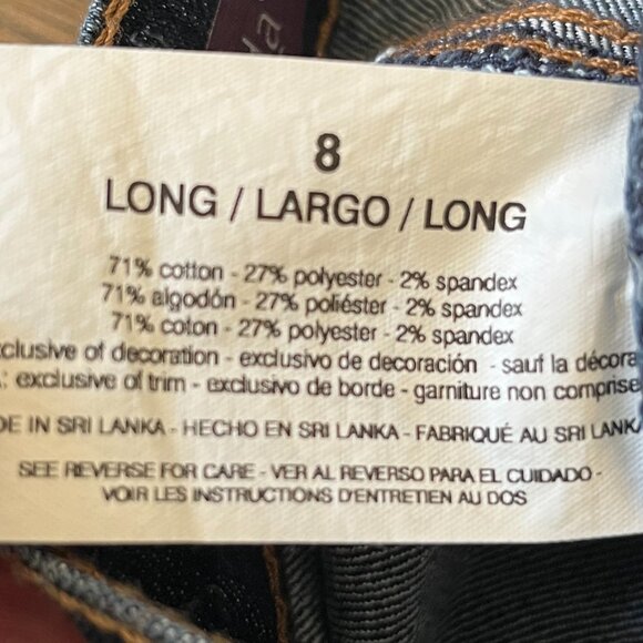 Gloria Vanderbilt Jeans - Women Size 8 Long(28" Waist, 32" Inseam) - Amanda - Picture 5 of 5